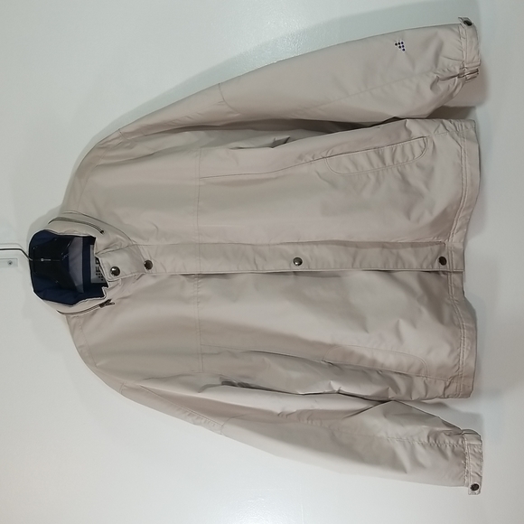 Fog By Lodon Fog Mens Tan & Blue Windbreaker Jacket Medium - Picture 1 of 12